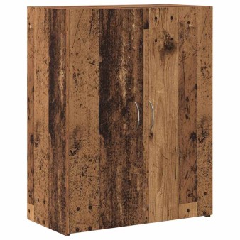 Irodai szekrény ajtóval fekete tölgy 70 x 32 x 77.5 cm faanyag