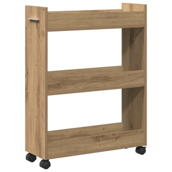 Cabinet kerékkel artisan tölgy 60 x 22 x 79 cm