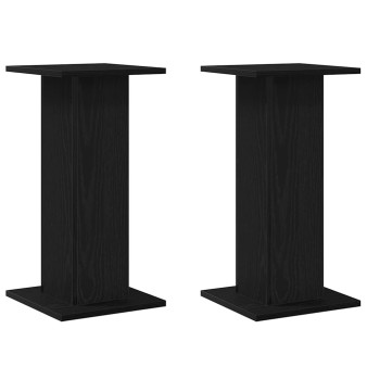 Növényállvány 2 pcs fekete tölgy 30 x 30 x 60 cm faanyag