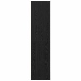 Ruhásszekrény polcokkal fekete tölgy 100 x 50 x 200 cm faanyag