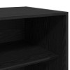 Ruhásszekrény polcokkal fekete tölgy 80 x 50 x 200 cm faanyag