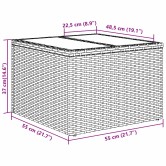 Kerti kanapé szett párnával 6 pcs barna polirattan Kerti kanapé szett párnával 6 pcs barna polirattan
