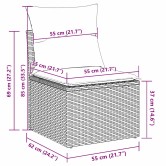 Kerti kanapé szett 8 pcs bézs polirattan Kerti kanapé szett 8 pcs bézs polirattan