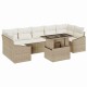 Kerti kanapé szett 8 pcs bézs és krémszínű 100 x 55 x 73 cm Kerti kanapé szett 8 pcs bézs és krémszínű 100 x 55 x 73 cm