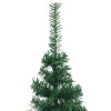Sarok műkarácsonyfa 300 led-del zöld 180 cm pvc és fém