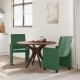 Étkező székek 2 pcs szürke zöld 57 x 66 x 94 cm bársony anyag