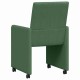 Étkező székek 2 pcs szürke zöld 57 x 66 x 94 cm bársony anyag