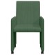 Étkező székek 2 pcs szürke zöld 57 x 66 x 94 cm bársony anyag