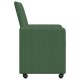 Étkező székek 2 pcs szürke zöld 57 x 66 x 94 cm bársony anyag