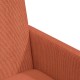 Étkező székek 2 pcs piros narancs 57 x 66 x 94 cm bársony anyag