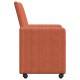 Étkező székek 2 pcs piros narancs 57 x 66 x 94 cm bársony anyag