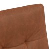 Kerekes étkező székek 2 pcs barna 58 x 67 x 97 cm műbőr