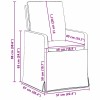 Étkező székek 2 pcs kék 57 x 67 x 98 cm szövet