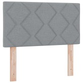 Led box spring ágy fejtámlával világosszürke 80 x 200 cm szövet Led box spring ágy fejtámlával világosszürke 80 x 200 cm szövet