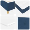 Led box spring ágy matracmal kék 120 x 190 cm szövet