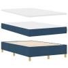 Led box spring ágy matracmal kék 120 x 190 cm szövet