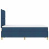 Led box spring ágy matracmal kék 120 x 190 cm szövet