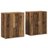 Széf 2 pcs öreg fa 60 x 31 x 70 cm faanyag