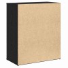 Széf 2 pcs fekete tölgy 60 x 31 x 70 cm faanyag