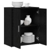 Széf 2 pcs fekete tölgy 60 x 31 x 70 cm faanyag