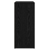 Széf 2 pcs fekete tölgy 60 x 31 x 70 cm faanyag