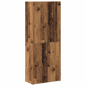 Irodai szekrény öreg fa 60 x 32 x 152,5 cm faanyag
