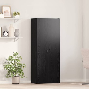 Irodai szekrény fekete tölgy 60 x 32 x 152,5 cm faanyag