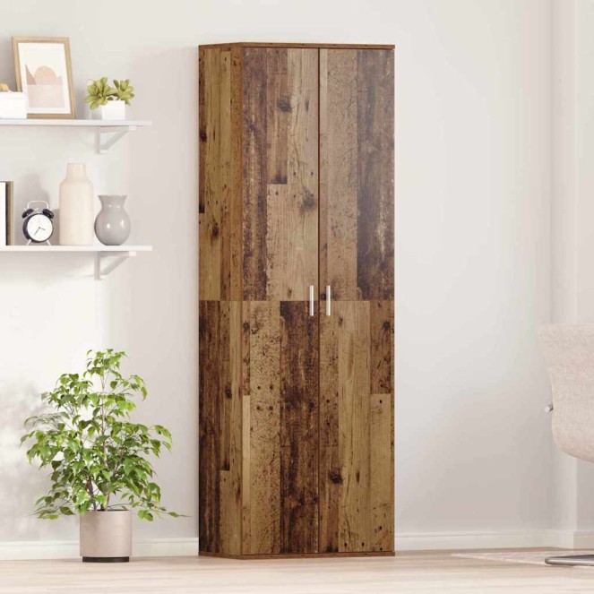 Highboard öreg fa 60 x 35 x 180 cm faanyag