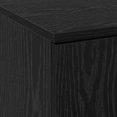 Highboard musta tammi 60 x 35 x 180 cm faanyag