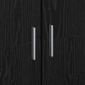Highboard musta tammi 60 x 35 x 180 cm faanyag