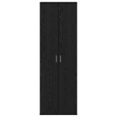 Highboard musta tammi 60 x 35 x 180 cm faanyag