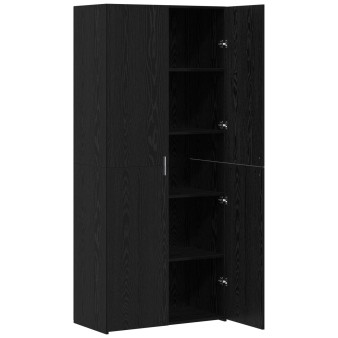 Magasfiú 2 pcs fekete tölgy 80 x 42 x 185 cm