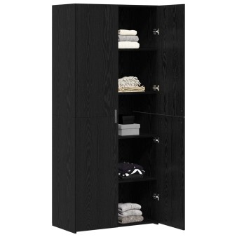 Magasfiú 2 pcs fekete tölgy 80 x 42 x 185 cm