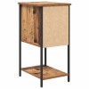 Éjjeliszekrény fiókkal 2 pcs régi fa 32 x 42 x 70 cm faanyag