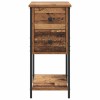 Éjjeliszekrény fiókkal 2 pcs régi fa 32 x 42 x 70 cm faanyag
