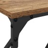 Konzolasztal öreg fa 180 x 23 x 75 cm műgyantás fa és fém