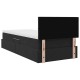 Ágy tárolóval és led lámpával fekete 100 x 200 cm bársony