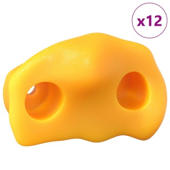 Mászó fogás 12 pcs sárga 100 x 67 x 43 mm pp