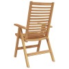Szék 4 pcs barna 64.5 x 52 x 108 cm tömör teakfa