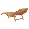 Napozó barna 198 x 55 x 58,5 cm tömör teakfa