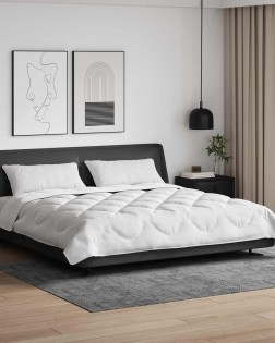 Paplan párnával 3 pcs fehér mikroszálas