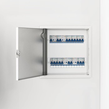Hozzáférési panel fehér 33 x 33 x 3 cm acél