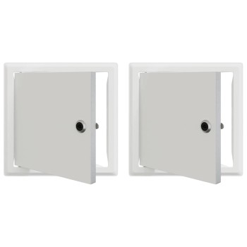 Hozzáférési panel 2 pcs fehér 23 x 23 x 3 cm acél