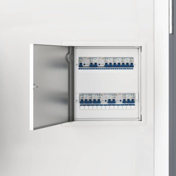 Hozzáférési panel fehér 33 x 33 x 3 cm acél