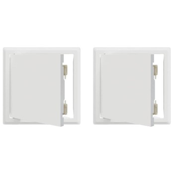 Hozzáférési panel 2 pcs fehér 23 x 23 x 3 cm acél