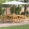 Szék 6 pcs barna 56 x 55 x 90.5 cm tömör teakfa