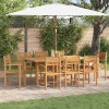 Szék 8 pcs barna 56 x 55 x 90.5 cm tömör teakfa