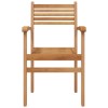 Szék 8 pcs barna 56 x 55 x 90.5 cm tömör teakfa