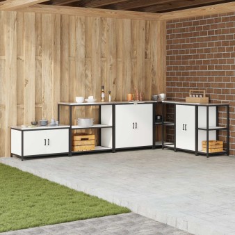 Konyhai tárolás hattem fehér 90 x 50 x 92 cm acél