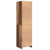 Ruhásszekrény polcokkal öreg fa 50 x 50 x 200 cm faanyag